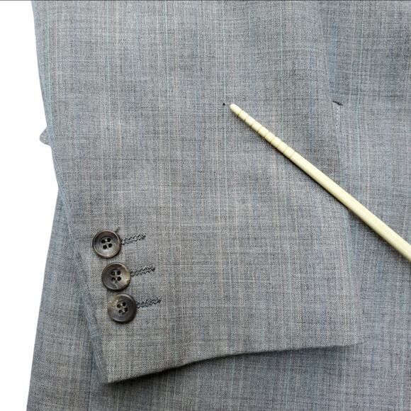 Vintage Adams Row Blazer Jacket Sport Coat Tan Career Office 46x31 - Picture 4 of 13